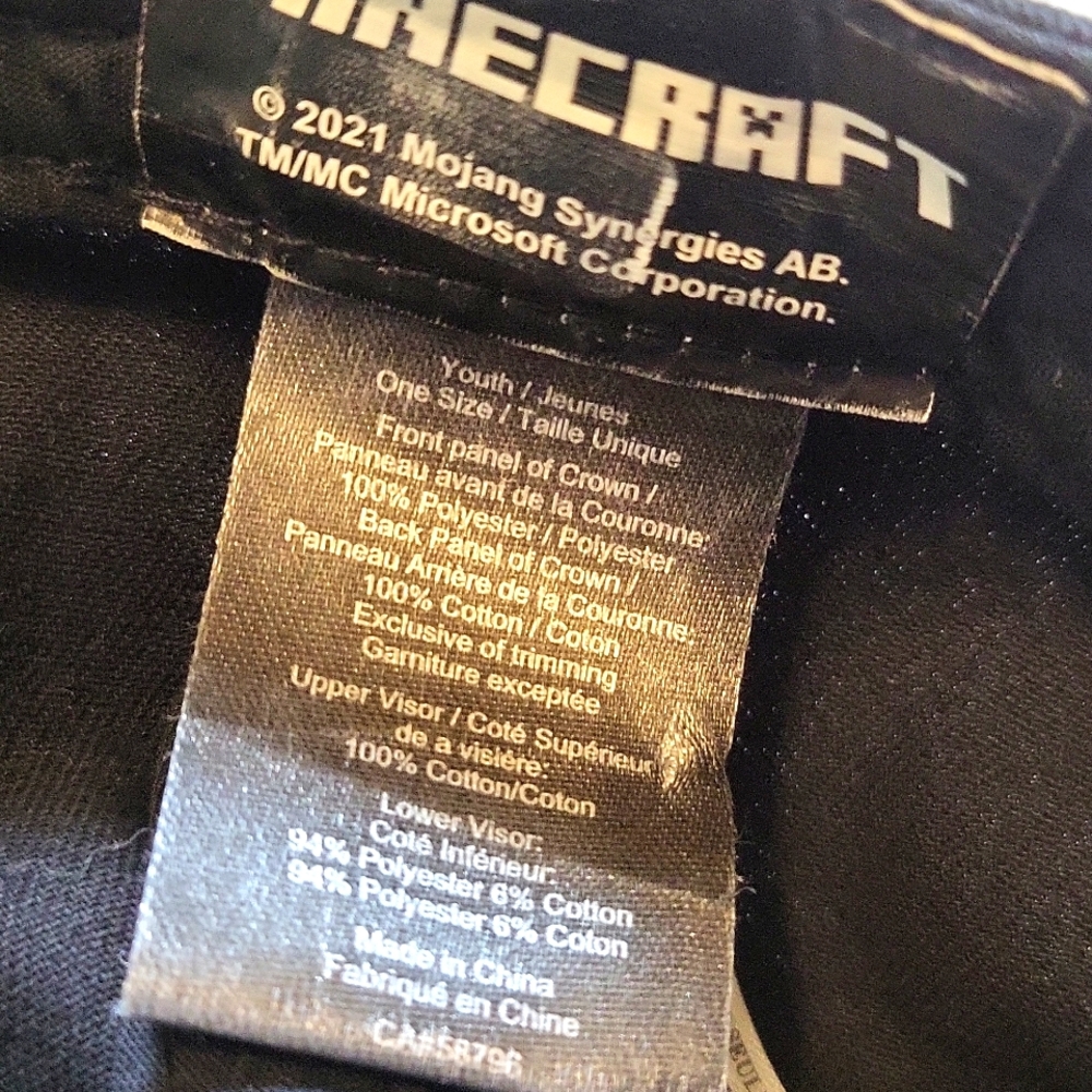 Minecraft checkered adjustable cap - Picture 3 of 4